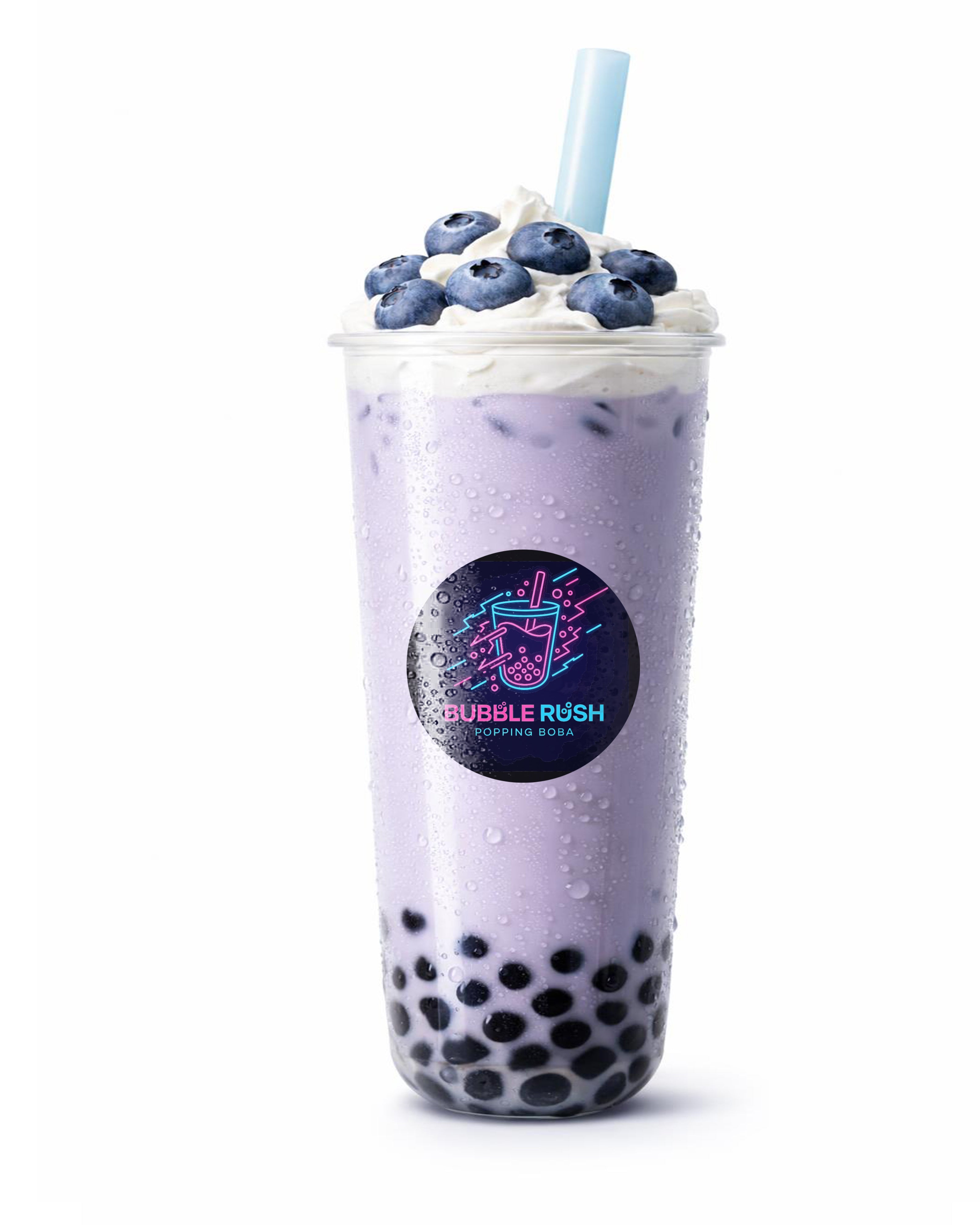 Refreshing Blueberry Dream Milk Tea & Tapioca Pearls