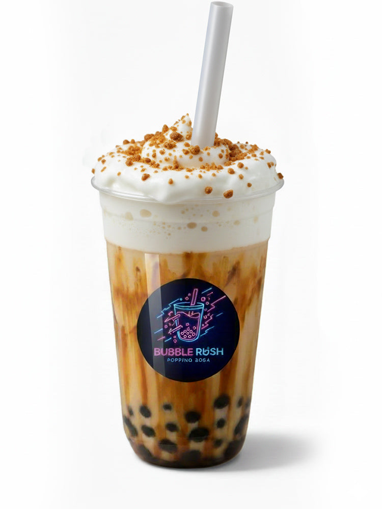 Rich Brown Sugar Boba Milk Tea & Chewy Pearls