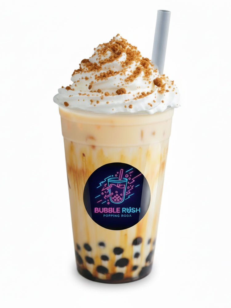 Signature Café Latte Boba Tea with Chewy Pearls