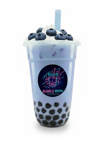Refreshing Blueberry Dream Milk Tea & Tapioca Pearls
